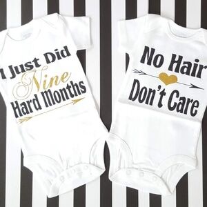 Carters Baby Girl Onesies NWT 2 Pack